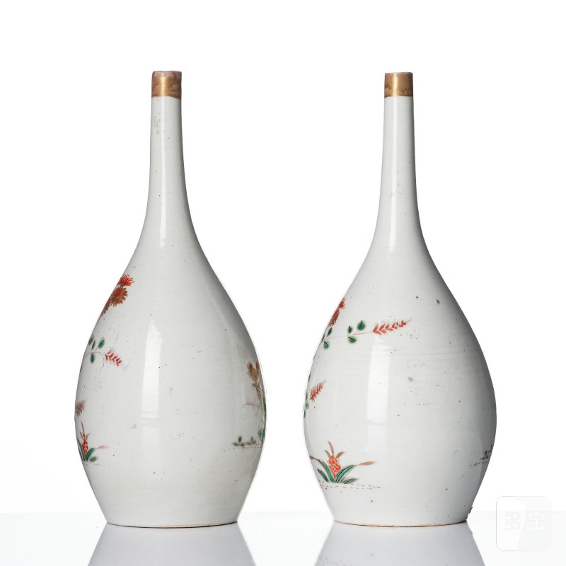 A pair of Japanese vases, - 图2